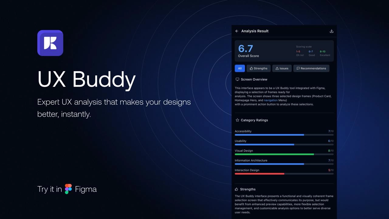 UX Buddy: A design critic in 9 weekends